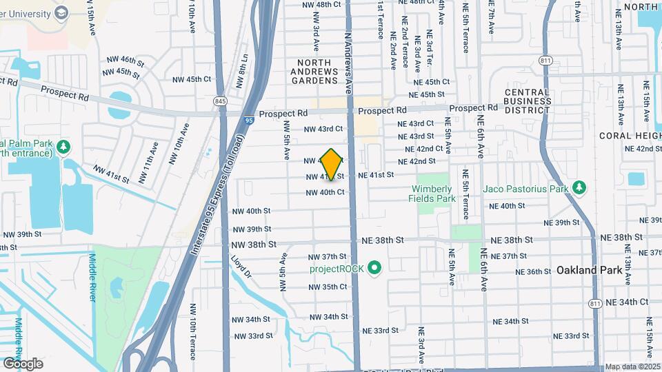 161 NW 40th Ct Map and Location Details
