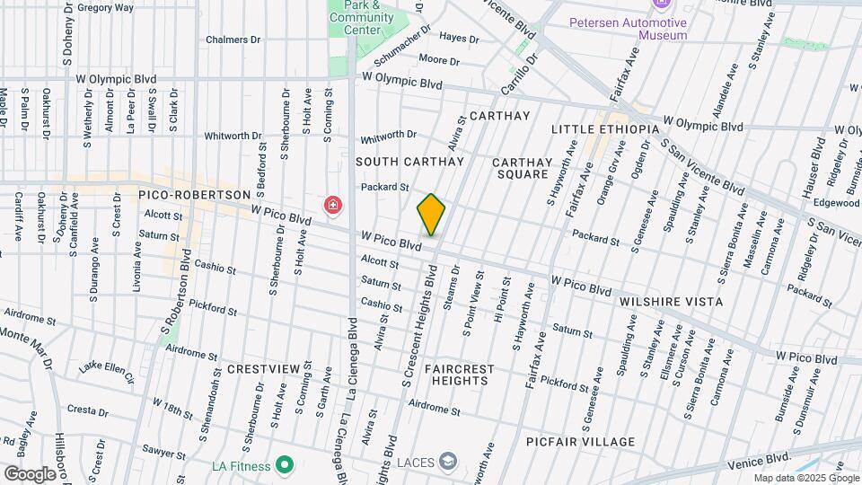 6055 W Pico Blvd Mapa y Detalles de la Ubicación