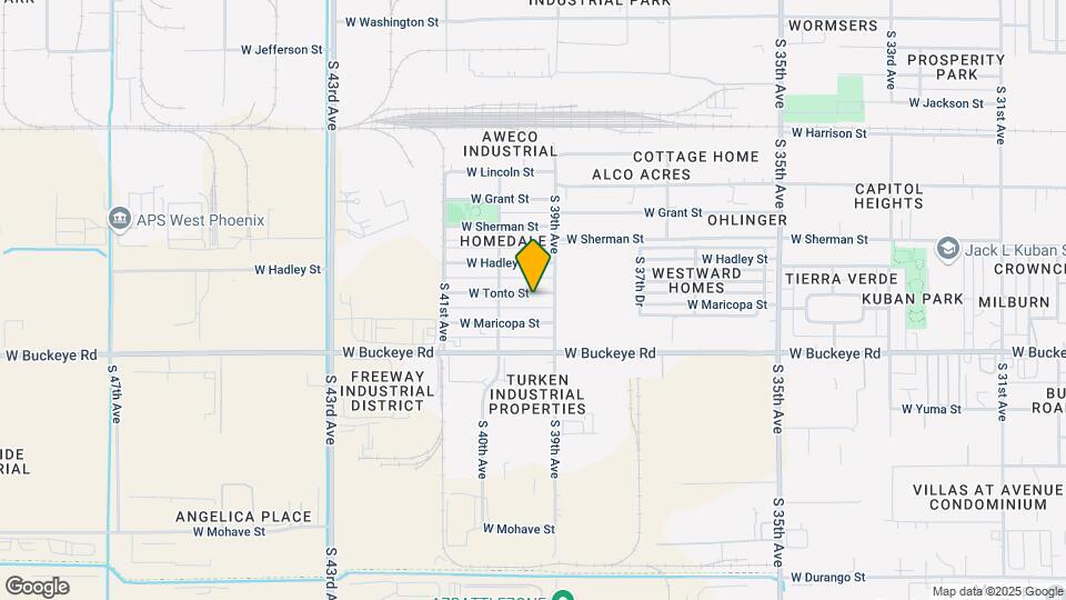 3917 W Tonto St, Unit 2 Map and Location Details