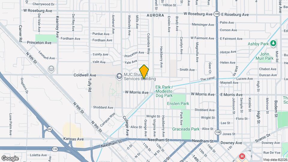 535 1/2 N Orange Ave Map and Location Details