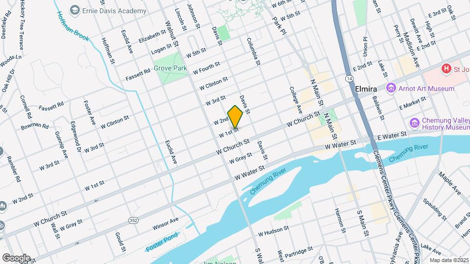 421 W First St Mapa y Detalles de la Ubicación