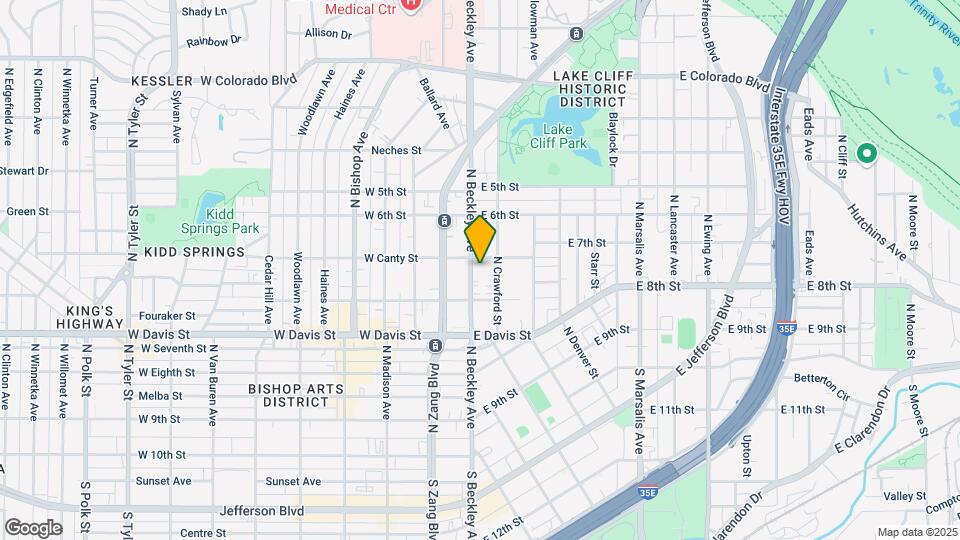728 N Beckley Ave Map and Location Details