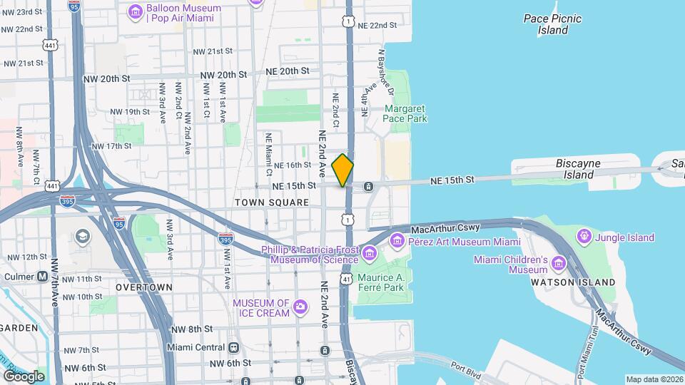 1400 Biscayne Blvd Mapa y Detalles de la Ubicación