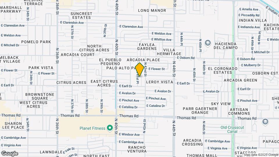 3117 N 41st Pl Map and Location Details