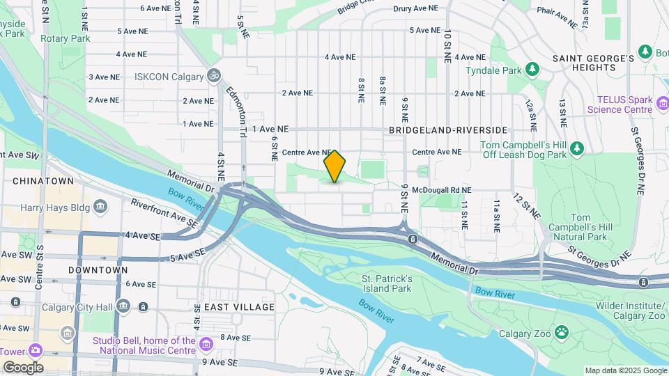 Bridgeland Map and Location Details