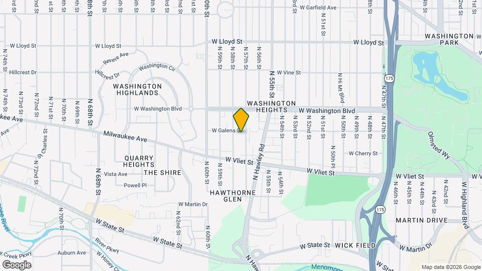 1549-1551-1551 N 57th St Map and Location Details