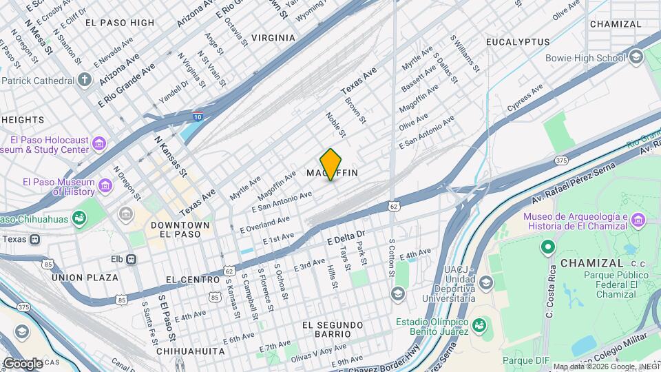 1126 E San Antonio Ave Map and Location Details