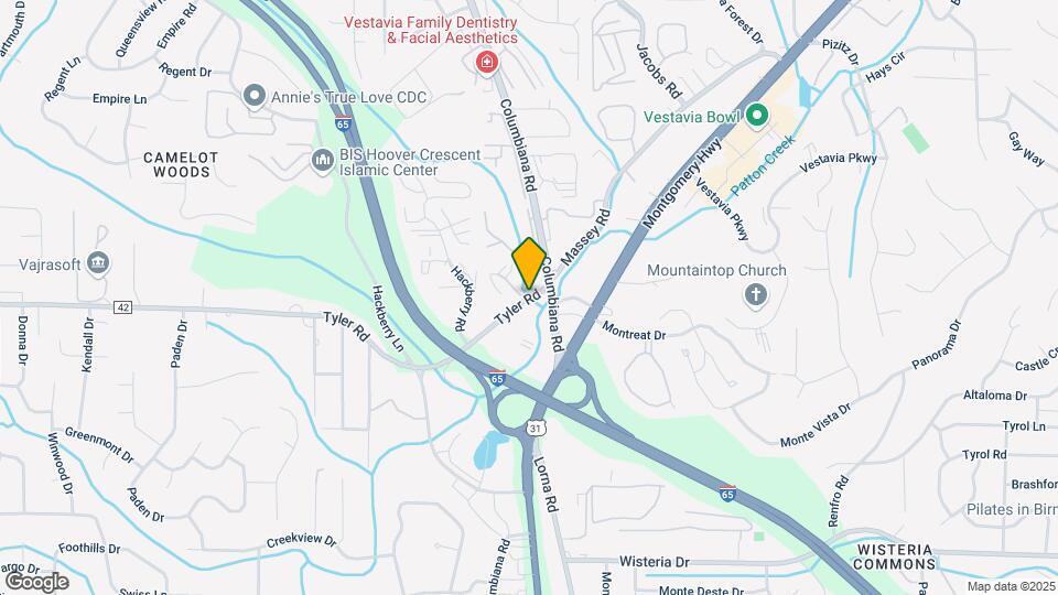 849 Vestavia Ln Map and Location Details