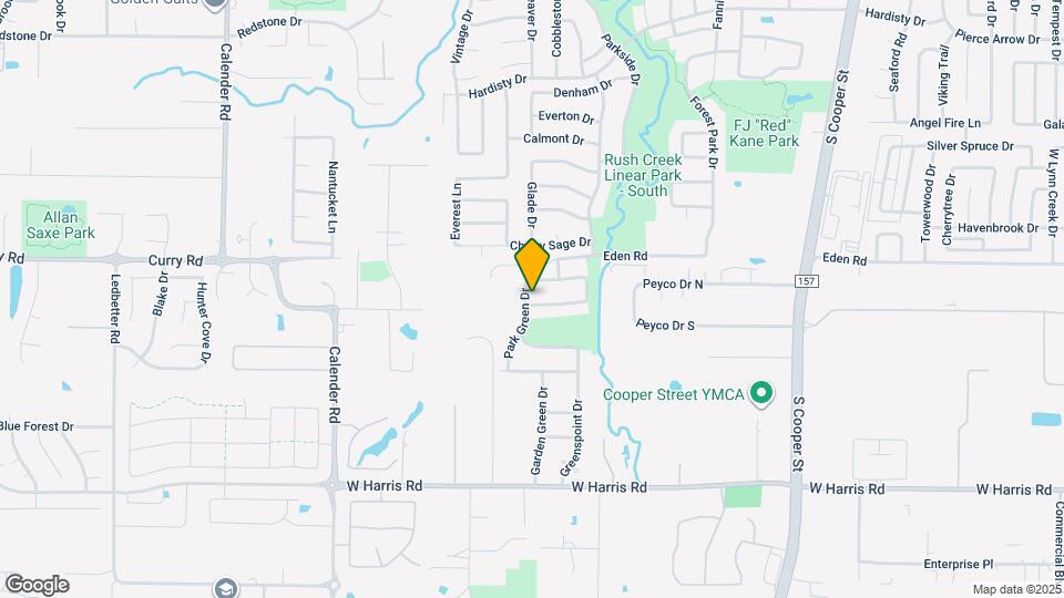 2309 Green Creek Dr Map and Location Details