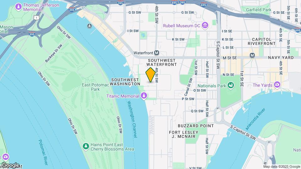 520 N St SW, Unit 414 Map and Location Details
