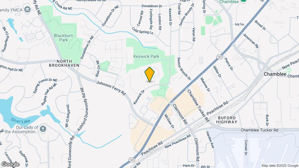3426 Keswick Dr Map and Location Details