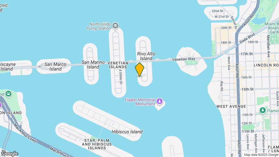 40 W Rivo Alto Dr Map and Location Details