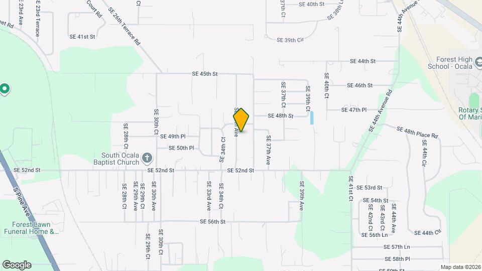 4951 SE 35th Ave Map and Location Details