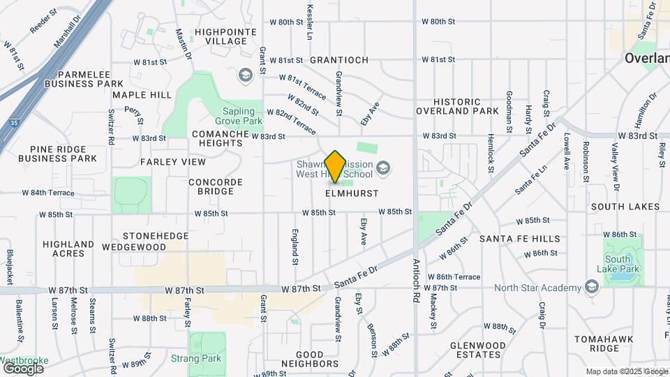 8417 Grandview Ln Map and Location Details