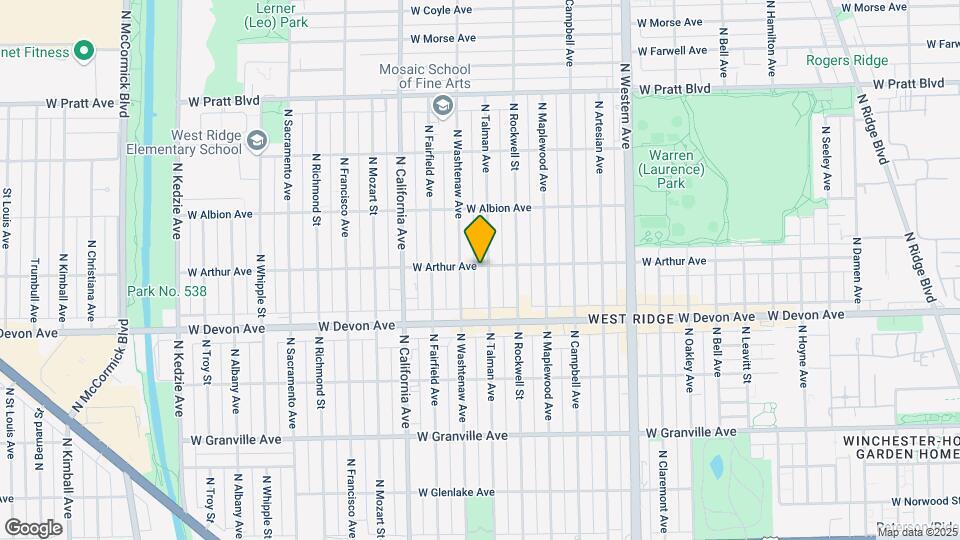 2635-2637 W Arthur Ave Mapa y Detalles de la Ubicación