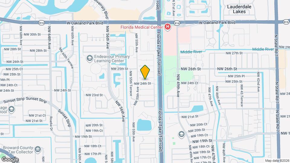 5323 NW 24th St Map and Location Details