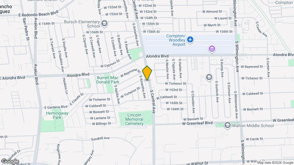 1107 S Central Ave, Unit C Mapa y Detalles de la Ubicación