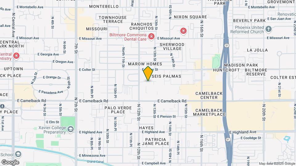 1225 E Medlock Dr Map and Location Details
