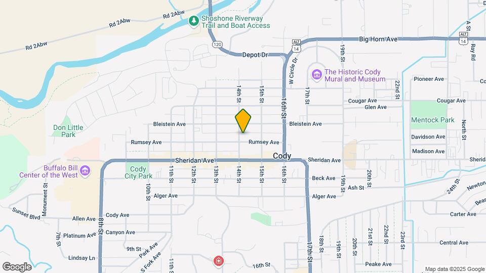 1401 Rumsey Ave Map and Location Details