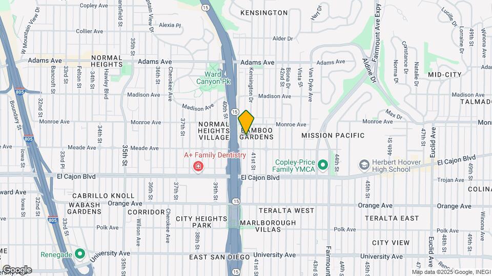 4441 Central Ave Mapa y Detalles de la Ubicación