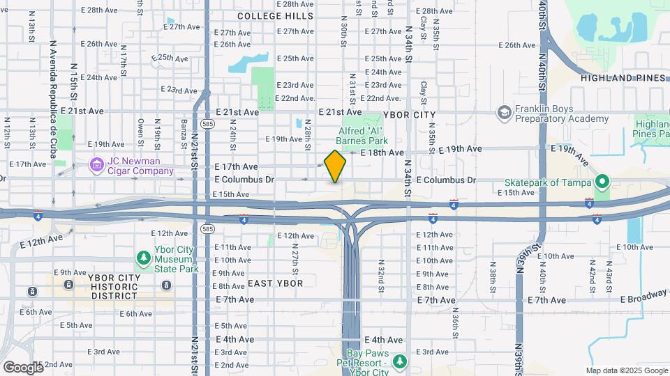 2916 E 15th Ave Map and Location Details