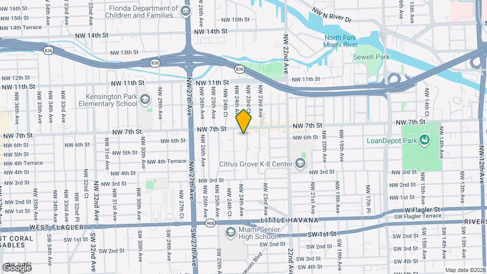 610 NW 23rd Pl Map and Location Details