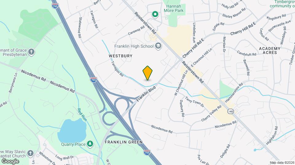 11903 Tarragon Rd Map and Location Details