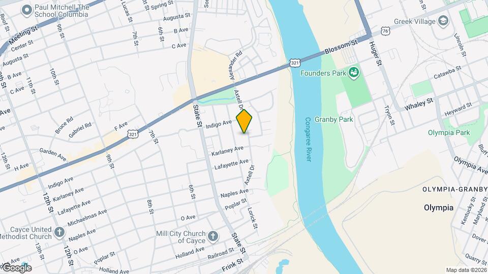 1232 Axtell Dr Map and Location Details