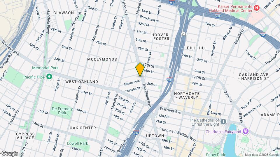 2515-2521 San Pablo Ave Map and Location Details