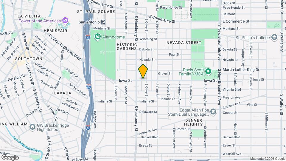 626 Iowa St Map and Location Details