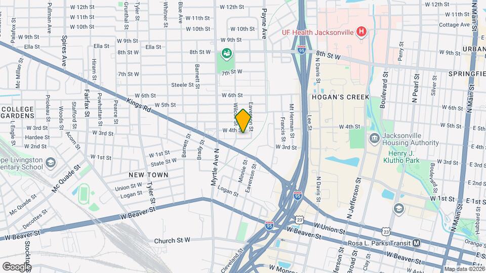 1163 W 3rd St Map and Location Details