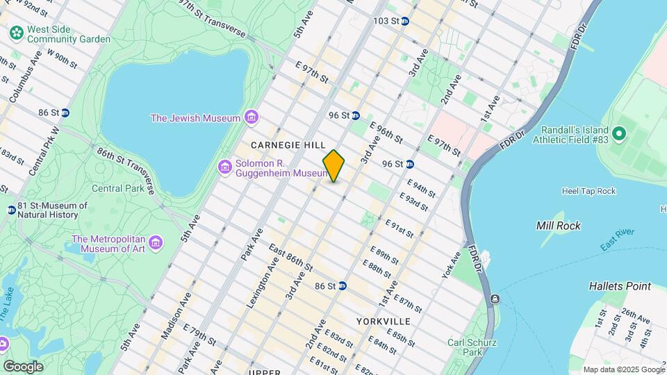 161 E 91st St Mapa y Detalles de la Ubicación