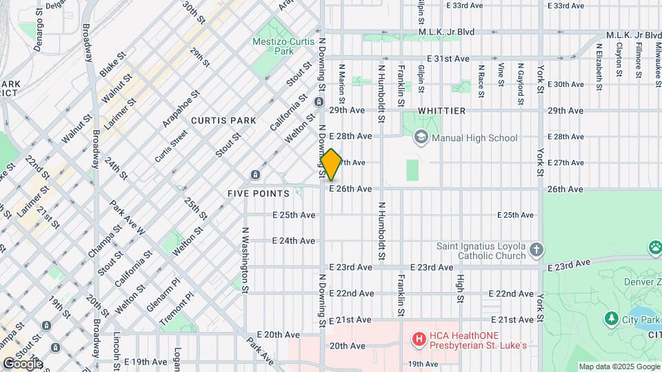 1217 E 26th Ave Mapa y Detalles de la Ubicación