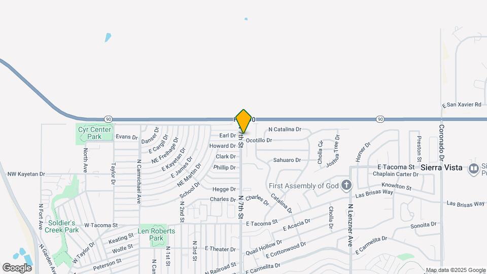 813 Ocotillo Dr Map and Location Details