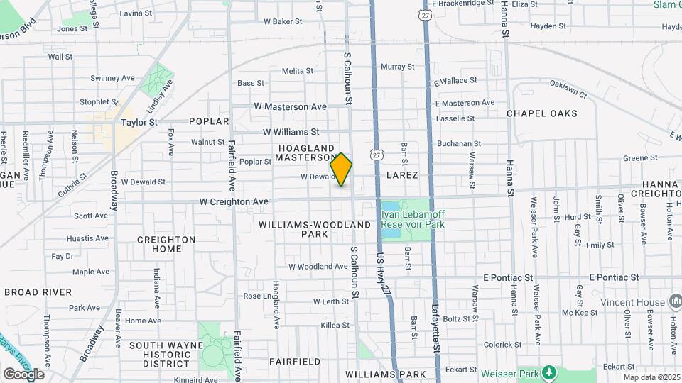 118 W Creighton Ave Map and Location Details