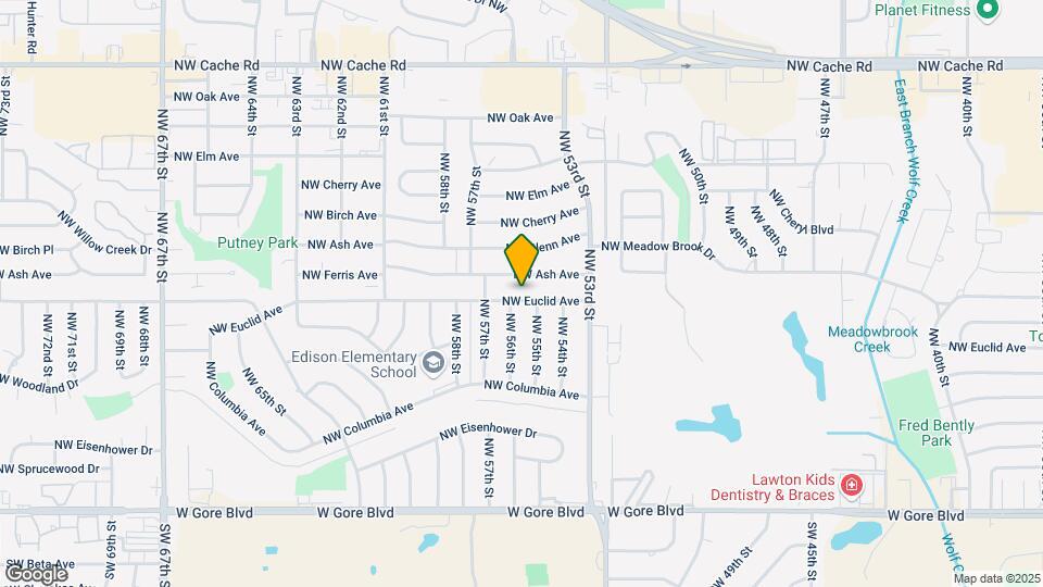 5325 NW Euclid Ave Map and Location Details