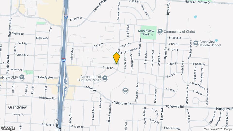 12810 Craig Ave Map and Location Details