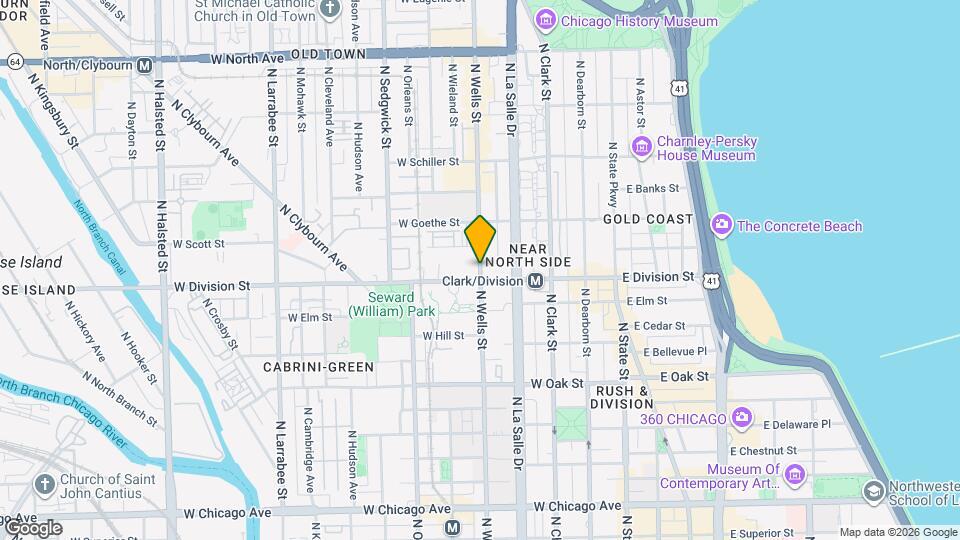 1213 N Wells St, Unit 1 Mapa y Detalles de la Ubicación