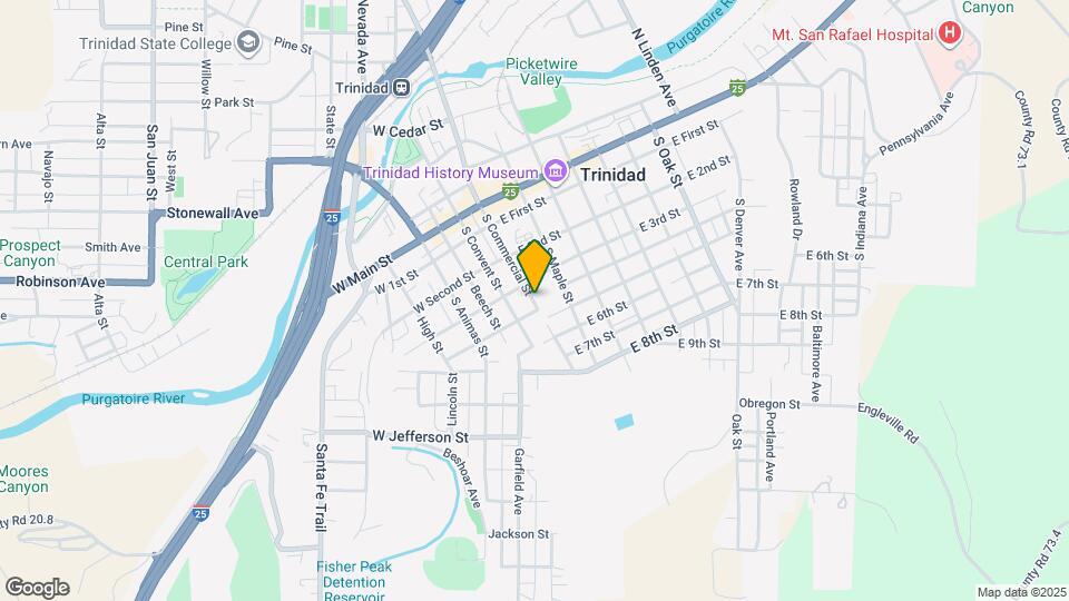 414 S Commercial St Map and Location Details