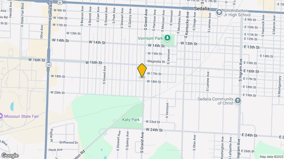 1722 S Grand Ave Map and Location Details