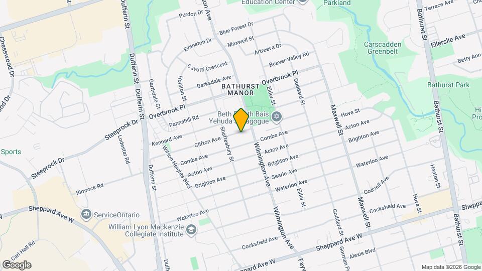 111 Clifton Ave Map and Location Details