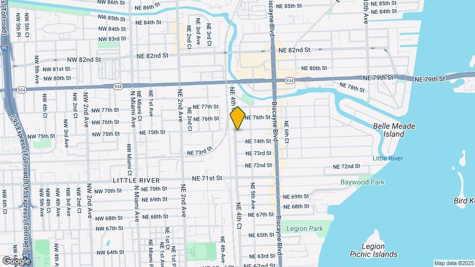 424 NE 75th St Map and Location Details