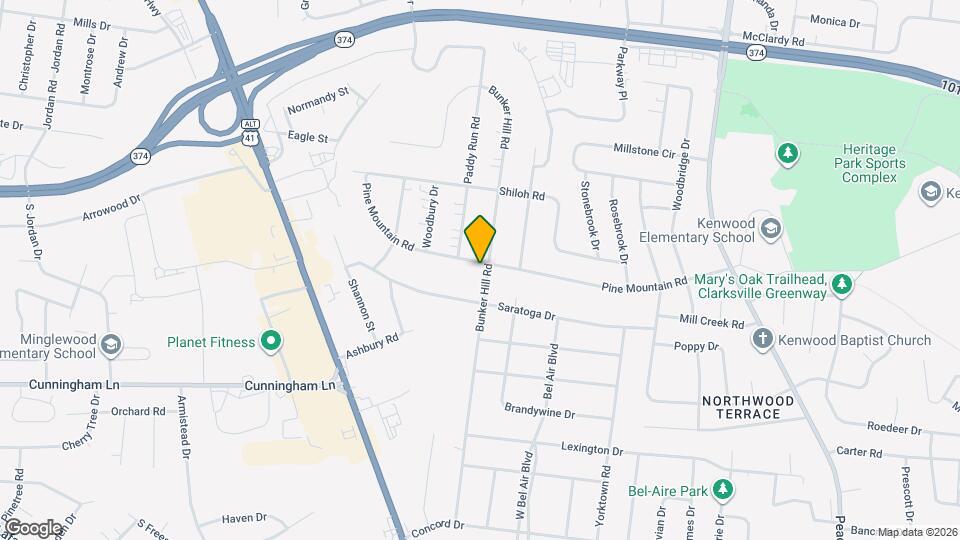 498 Bunker Hill Rd Map and Location Details