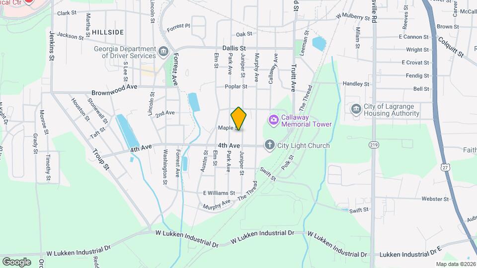 1202 Juniper St Map and Location Details