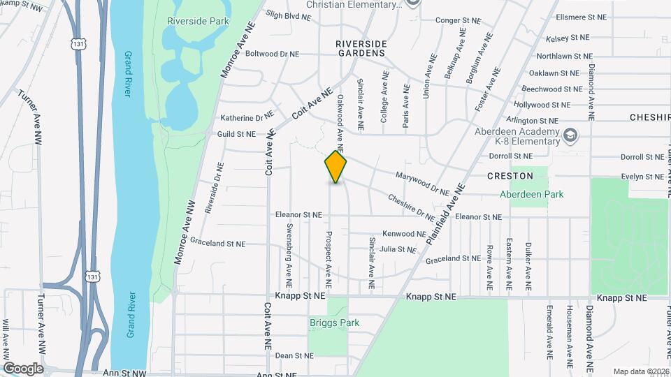 2242 Prospect Ave NE, Unit Lower Unit Mapa y Detalles de la Ubicación