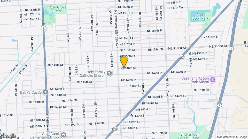 1240 NE 148th St Map and Location Details