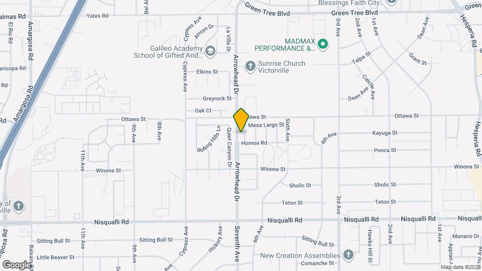 13232 Overland Way Map and Location Details
