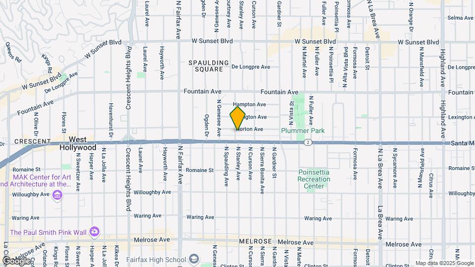 1116 N Spaulding Ave Mapa y Detalles de la Ubicación