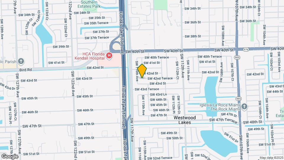 11480 SW 42nd Terrace Map and Location Details