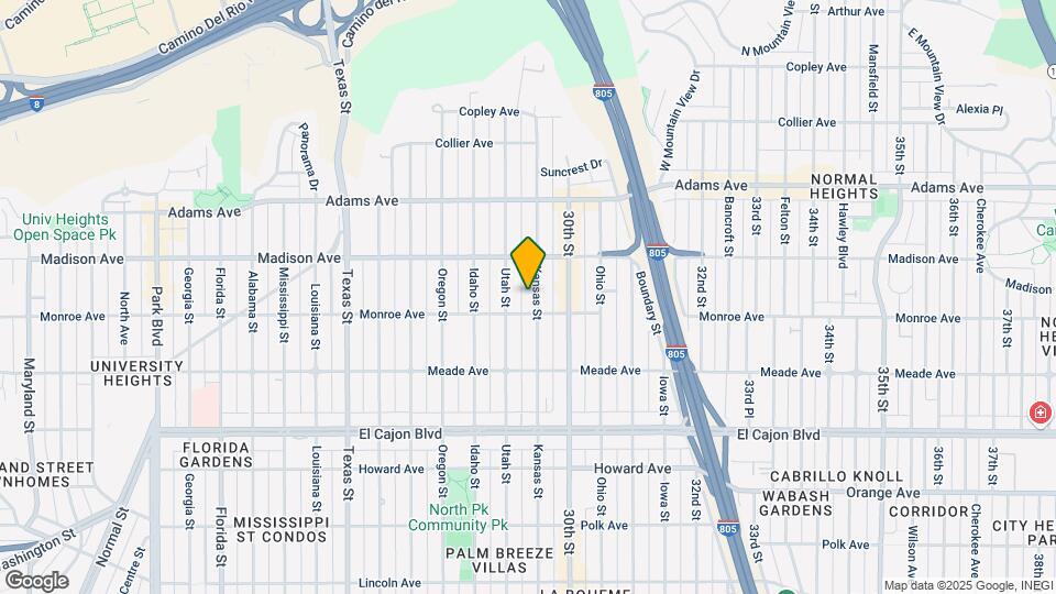 4526 Kansas St Map and Location Details